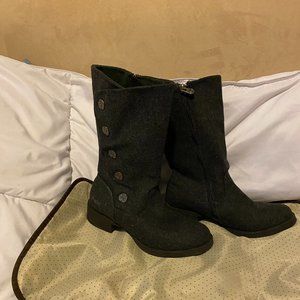 Blowfish boots Keeda Grey gray Flannel  6 M